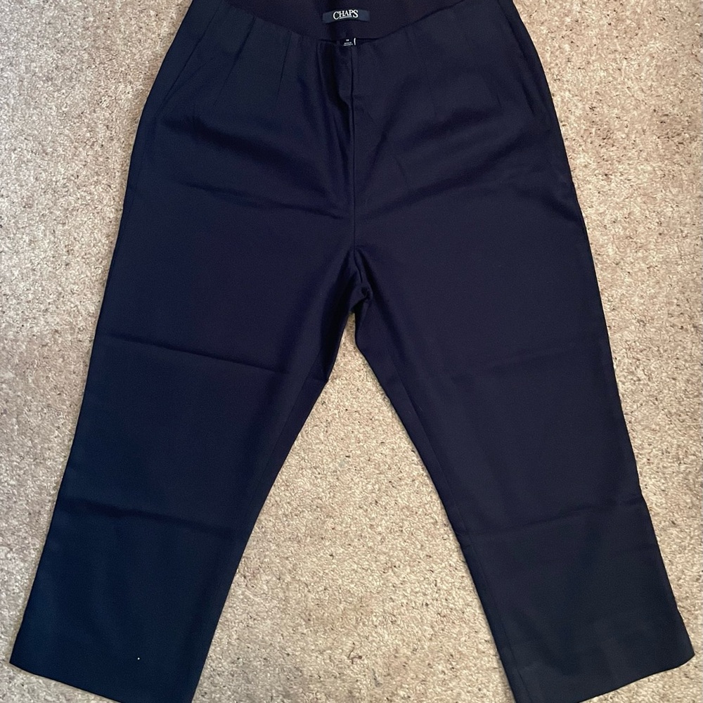 Chaps Midnight Navy Blue Capris